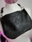 Preview: Latex Handtasche - schwarz Strukturlatex
